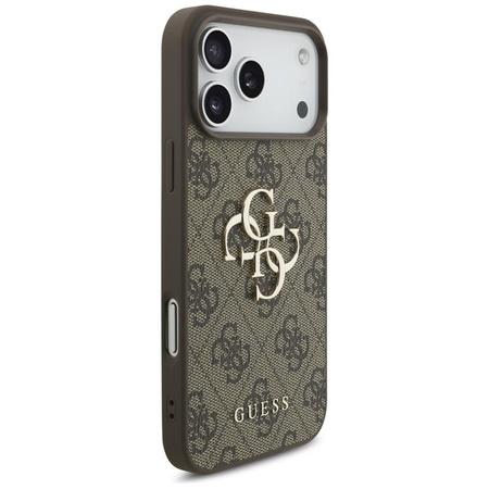ETUI DO IPHONE 17 PRO MAX GUESS BRĄZOWE ELEGANCKIE MODNE CASE PLECKI