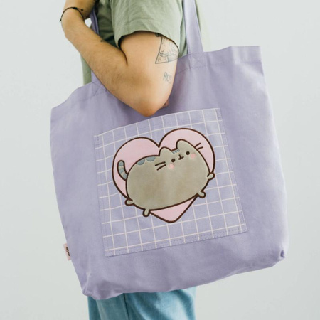 Pusheen - Borsa a tracolla in cotone della collezione Moments (37 x 41 cm)