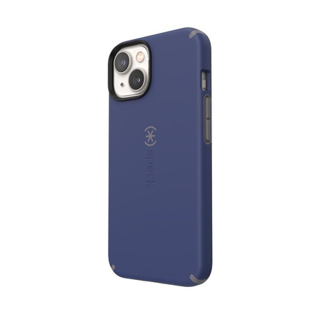 Speck CandyShell Pro + MagSafe - pouzdro pro iPhone 14 / iPhone 13 s povrchovou úpravou MICROBAN (pruská modrá / oblačná šedá)