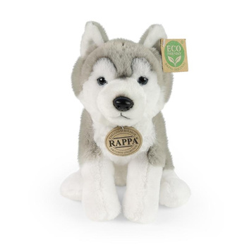 MASKOTKA PLUSZOWA PIES HUSKY REALISTYCZNY 23 cm RAPPA ECO HASKI DLA DZIECKA