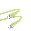 PURO ICON Soft Cable - kabel USB-C na USB-C 1,5 m (Matcha Green)