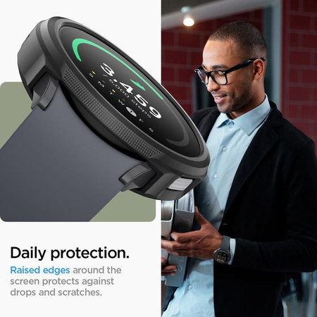 Spigen Liquid Air - Étui pour Samsung Galaxy Watch 6 44 mm (Noir)