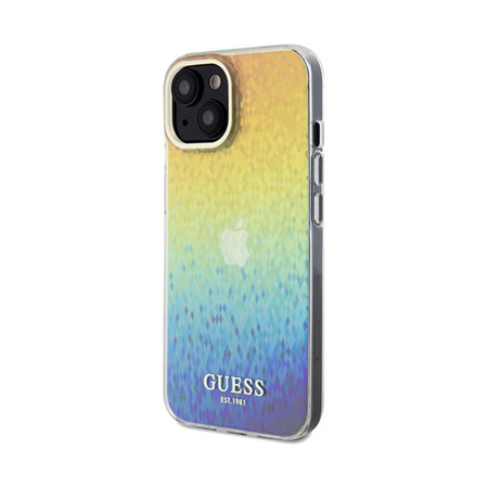 Guess IML Faceted Mirror Disco Iridescent - pouzdro pro iPhone 14 (duhové)