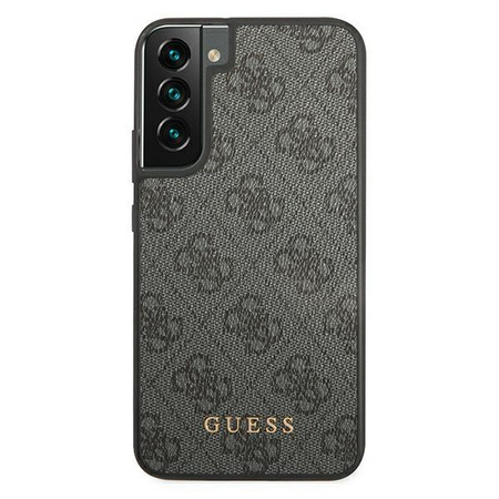 Guess 4G Metal Gold Logo - Etui Samsung Galaxy S22+ (gris)