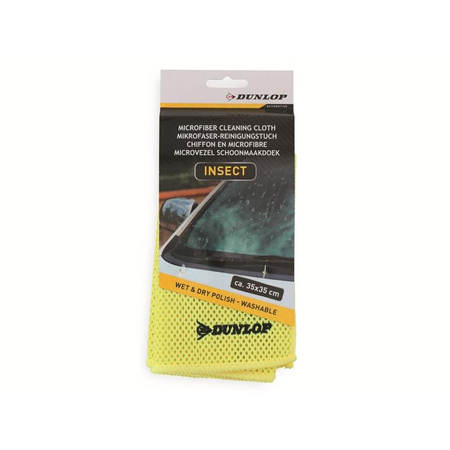Dunlop - Chiffon microfibre pour éliminer les insectes de la carrosserie 35x35cm