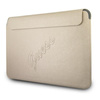 Pouzdro na počítač Guess Saffiano Script - 13" pouzdro na notebook (zlato)