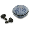 Guess 4G Classic Metal Logo - Bluetooth TWS ENC Ohrhörer + Ladeetui (Blau)