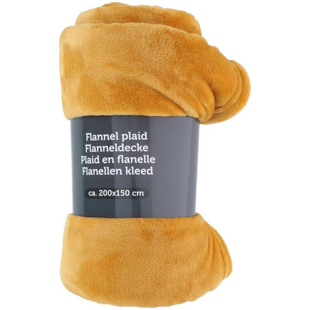 Flanell-Decke 200x150cm (orange)