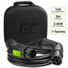 Green Cell - GC EV Type 1 3.6kW 16A 5m kábel EV-k töltéséhez
