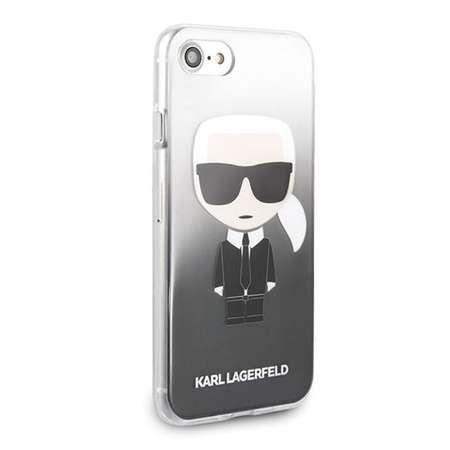 Karl Lagerfeld Iconic Karl Gradient - iPhone SE 2020 / 8 / 7 Tasche (schwarz)