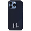 Karl Lagerfeld Silicone Shadow Metal Initial MagSafe - Hülle für iPhone 15 Pro Max (schwarz)