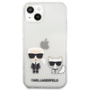 Karl Lagerfeld Ikonik & Choupette - Coque pour iPhone 13 Mini (Transparent)