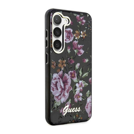 Guess Flower Collection - Samsung Galaxy S23 tok (fekete)