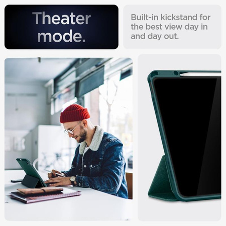 Spigen Urban Fit - pouzdro pro iPad Air 13" (M2, 2024) (Midnight Green)