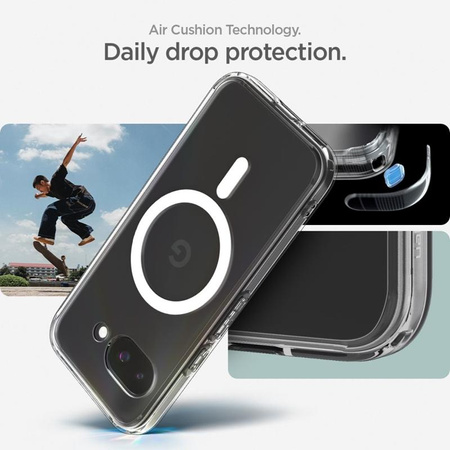Spigen Ultra Hybrid MagSafe - Étui pour Google Pixel 9a (Blanc)