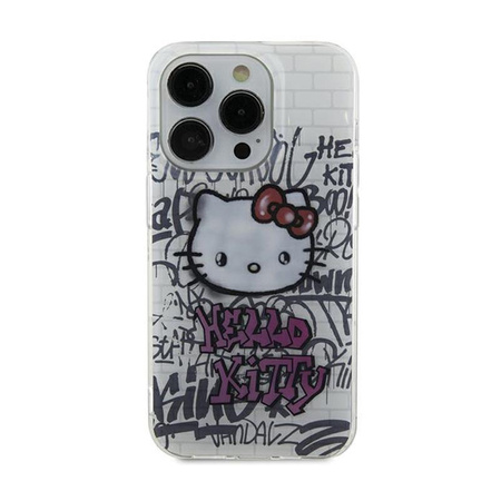 Hello Kitty IML Kitty On Bricks Graffiti - Coque pour iPhone 11 (blanc)