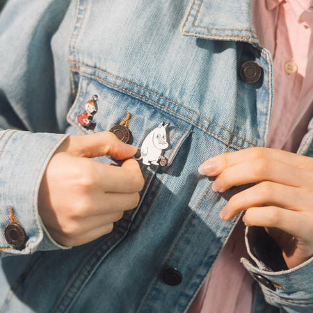 Przypinki Broszki do Ubrań Muminki dla Dzieci do Plecaka Zestaw 4 szt