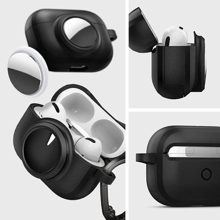 Spigen Tag Armor Duo - Tasche für Apple Airpods Pro 1 / 2 / AirTag (Schwarz)