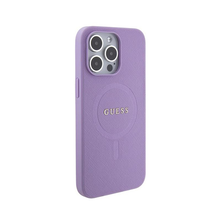 Étui Guess Saffiano MagSafe - iPhone 15 Pro Max (violet)