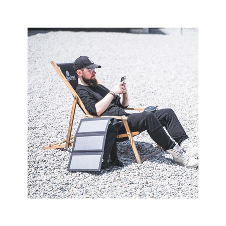 Green Cell SolarCharge - 21W-os napelemes töltő power bank funkcióval 10000 mAh USB-C 18W PD USB-A QC