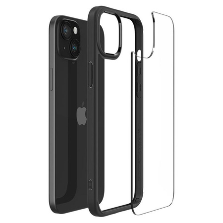 Spigen Ultra Hybrid - pouzdro pro iPhone 15 Plus (matně černé)