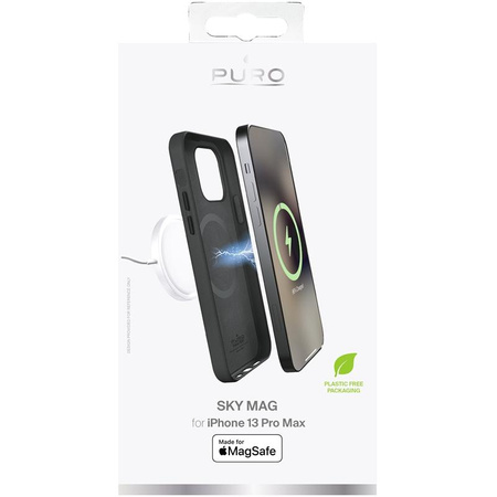 PURO SKYMAG - Case for iPhone 13 Pro Max Made for MagSafe (Black)