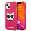 Karl Lagerfeld Choupette Head - iPhone 13 mini tok (fluo rózsaszín)