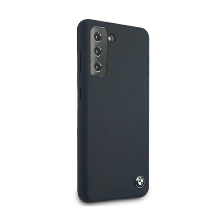 BMW Silikon Signature Logo - Hülle für Samsung Galaxy S21+ (navy blau)
