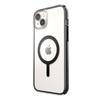 Speck Presidio Perfect-Clear mit Impact Geometry + MagSafe - iPhone 14 Plus Tasche mit MICROBAN Beschichtung (Klar / Schwarz)