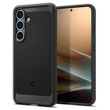 Spigen Rugged Armor MagSafe - Gehäuse für Samsung Galaxy S25 (Mattschwarz)