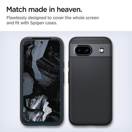Spigen Alm Glas.TR 2-Pack - Tvrzené sklo pro Google Pixel 8A (2 kusy.) (Transparentní)