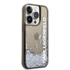 Karl Lagerfeld Liquid Glitter Translucent Elongated Logo Case - iPhone 14 Pro Max Case (schwarz)