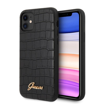 Guess Croco Case - Etui iPhone 11 (Black)