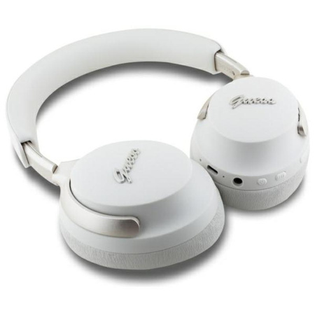 Guess Metal Script Logo - Bluetooth ANC + ENC kabellose In-Ear-Kopfhörer (beige)