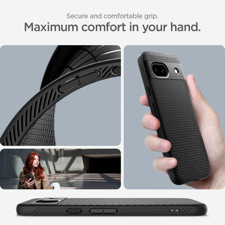 Spigen Liquid Air - Étui pour Google Pixel 8A (Noir mat)
