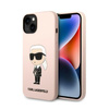 Karl Lagerfeld Silikon NFT Ikonik MagSafe - Hülle für iPhone 14 (Pink)