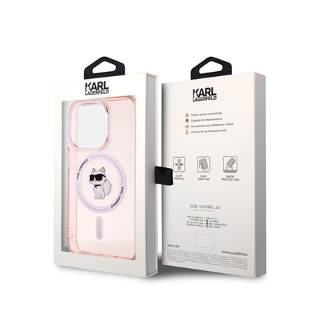 Karl Lagerfeld IML Choupette MagSafe - iPhone 15 Pro Max Case (pink)