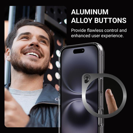 Crong Clear MAG Pro - iPhone 16 MagSafe Hülle (Schwarz)