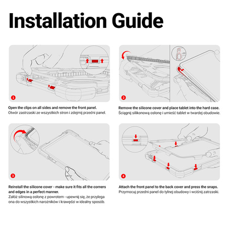 Crong Defender Plus - obrněné pouzdro pro Samsung Galaxy Tab Active5 Pro 10,1" (černé)