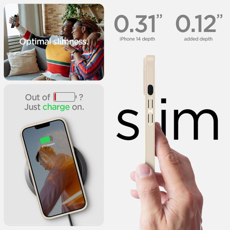 Spigen Ultra Hybrid - Hülle für iPhone 14 Plus (Beige)