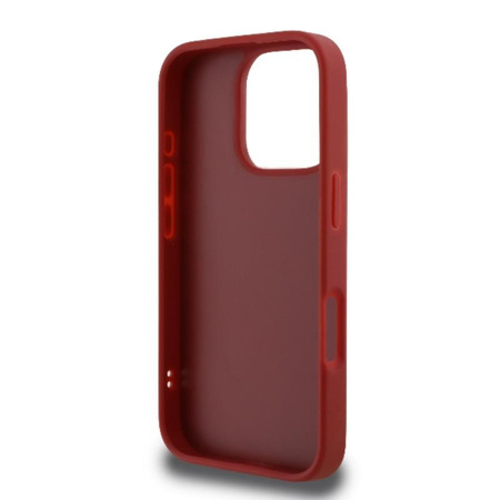 Karl Lagerfeld Quilted Signature - Coque iPhone 16 Pro Max (rouge)