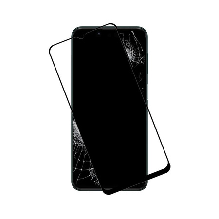 Crong 7D Nano Flexible Glass - Verre hybride 9H incassable pour l'ensemble de l'écran du Samsung Galaxy M13