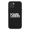 Karl Lagerfeld Silikon Stack Logo - iPhone 13 mini Tasche (schwarz)