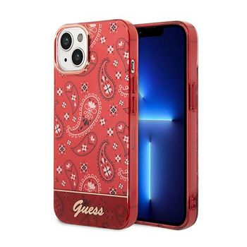Guess Bandana Paisley - Case for iPhone 14 Plus (red)