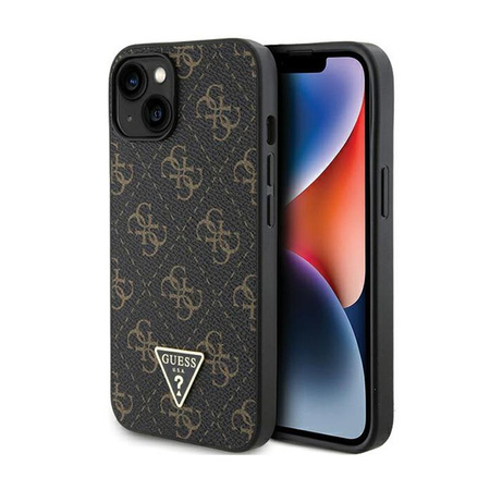 Guess 4G Triangle Metal Logo - Coque iPhone 14 (noir)