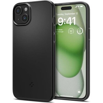 Spigen Thin Fit - tok iPhone 15 Plus készülékhez (fekete)