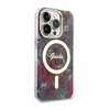 Guess Flower MagSafe - iPhone 14 Pro tok (zöld)