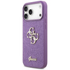 ETUI DO IPHONE 17 PRO MAX GUESS ORYGINALNE FIOLETOWE BROKATOWE MODNE CASE