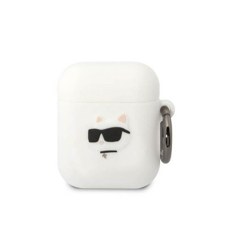 Karl Lagerfeld Silicone NFT Choupette Head 3D - AirPods 1/2 gen case (weiß)