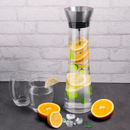 Glass carafe with fruit skewer 1.1 l design